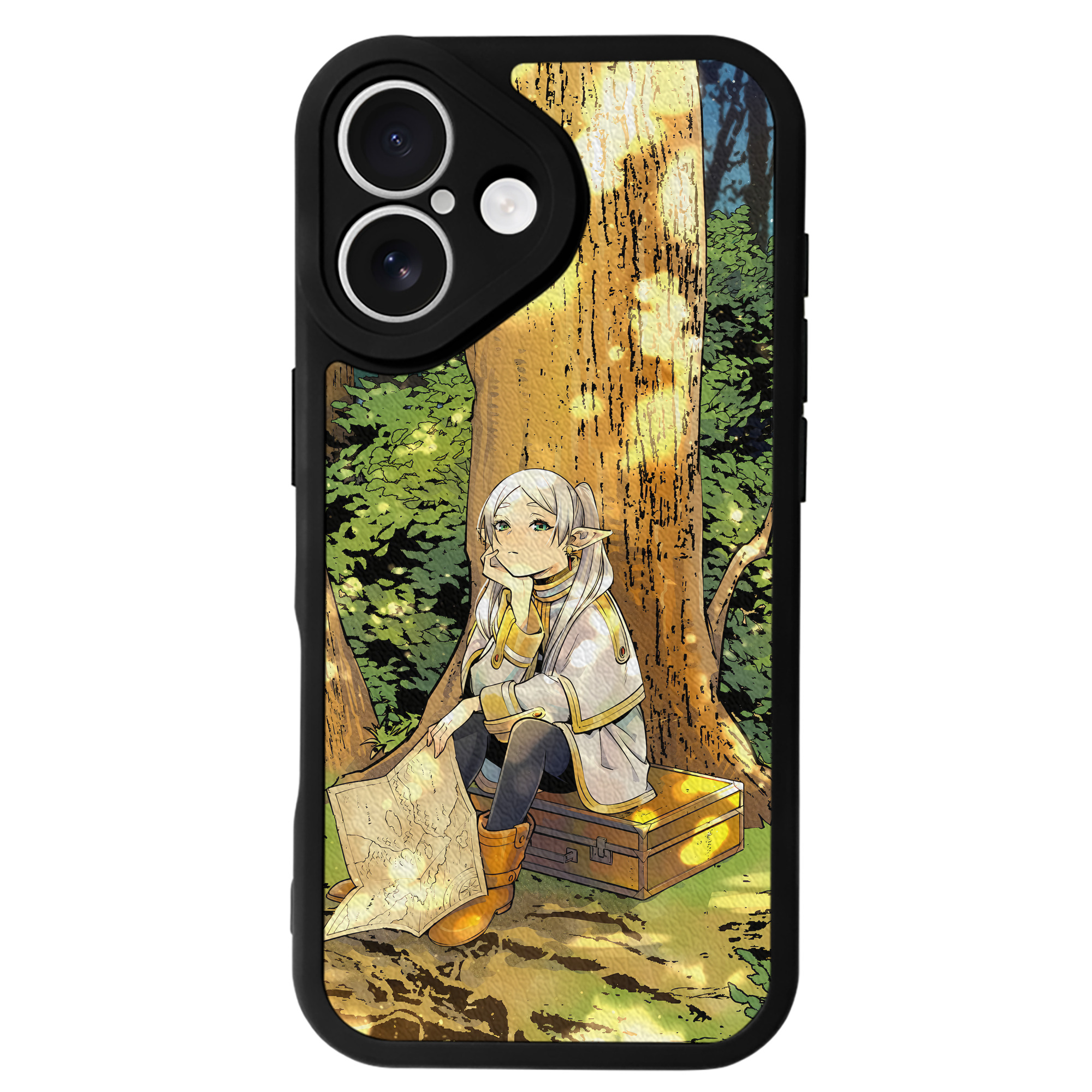 （画像用） 葬送のフリーレン Frieren 【iPhone 16シリーズ対応】シリコンスマホケース（レザー調） 材質：シリコン